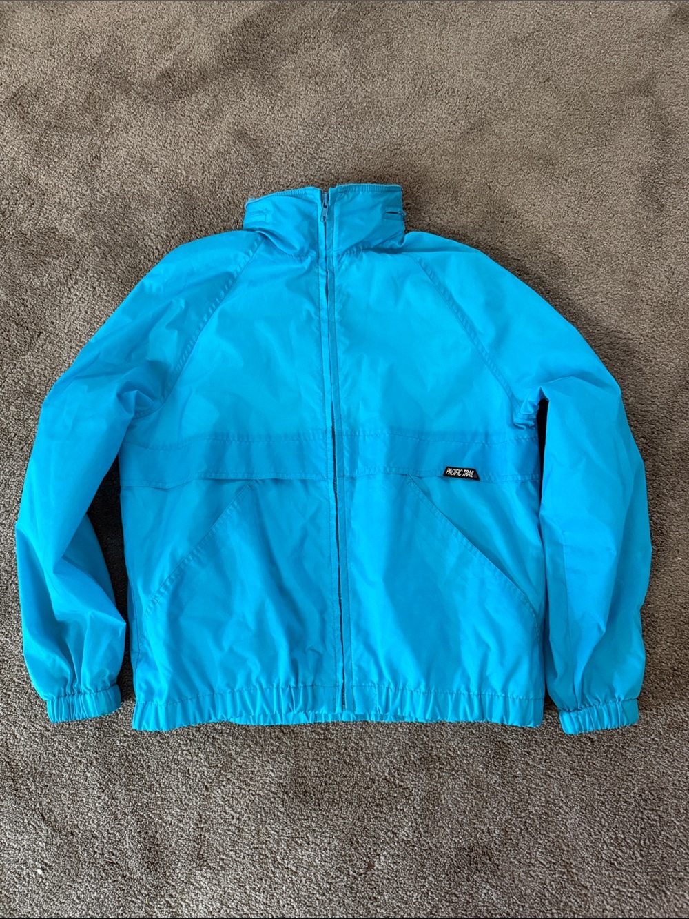 VINTAGE Pacific Trail Bright Turquoise Women's Full‑Zip Utility Jacket